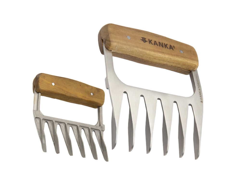 TABLA REVERSIBLE XL + CUCHILLO CHEF 8" DAMASCO + GARRAS