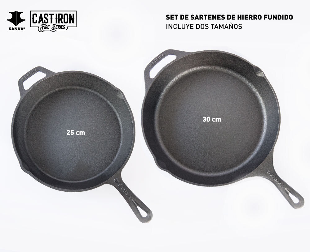 SET DE SARTENES CAST IRON