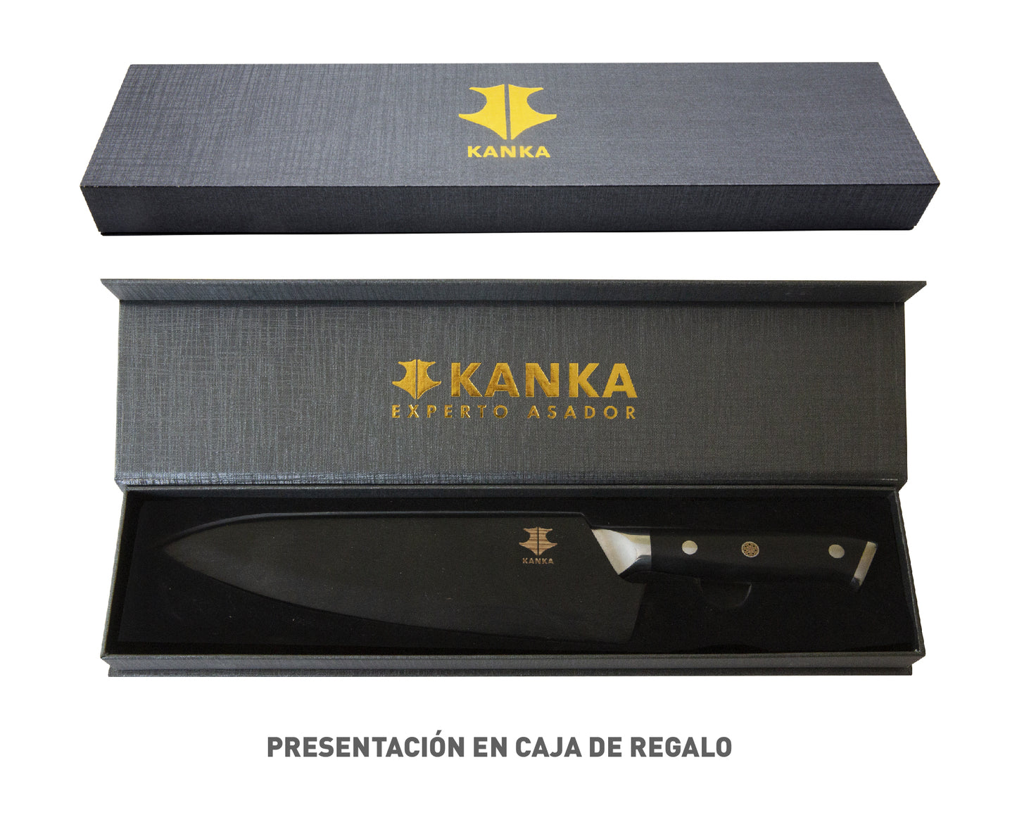 CUCHILLO ACERO DAMASCO (MARTILLADO) - KANKA.cl