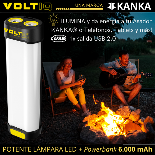 LÁMPARA LED CON BATERÍA 6.000 mAh