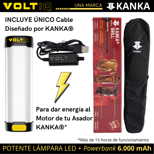 LÁMPARA LED CON BATERÍA 6.000 mAh