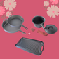SET SARTENES + PLANCHA REVERSIBLE + OLLA SALSERA