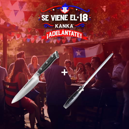CUCHILLO MULTI USO ALEMÁN + CHAIRA MANGO PAKKA
