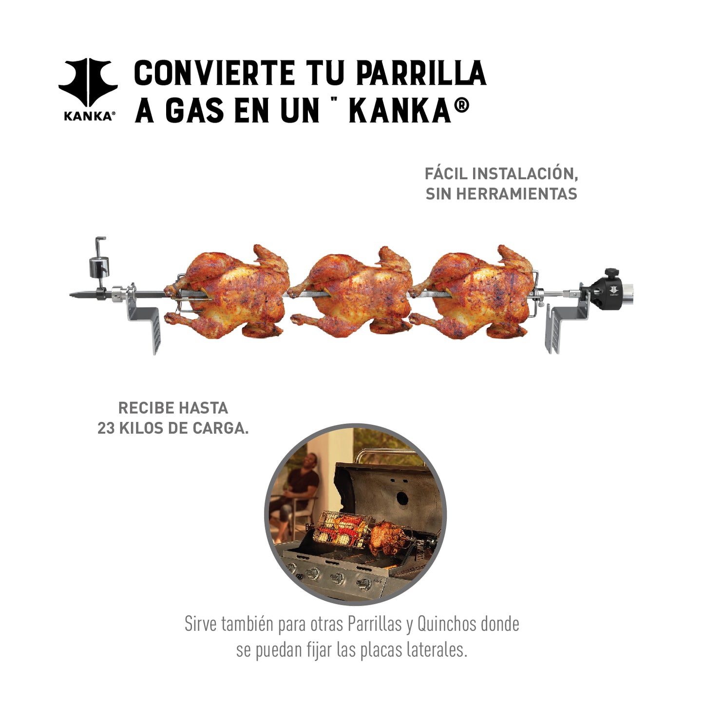 ADAPTADOR PARRILLAS A GAS