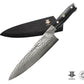 TABLA REVERSIBLE XL + CUCHILLO CHEF 8" DAMASCO + GARRAS