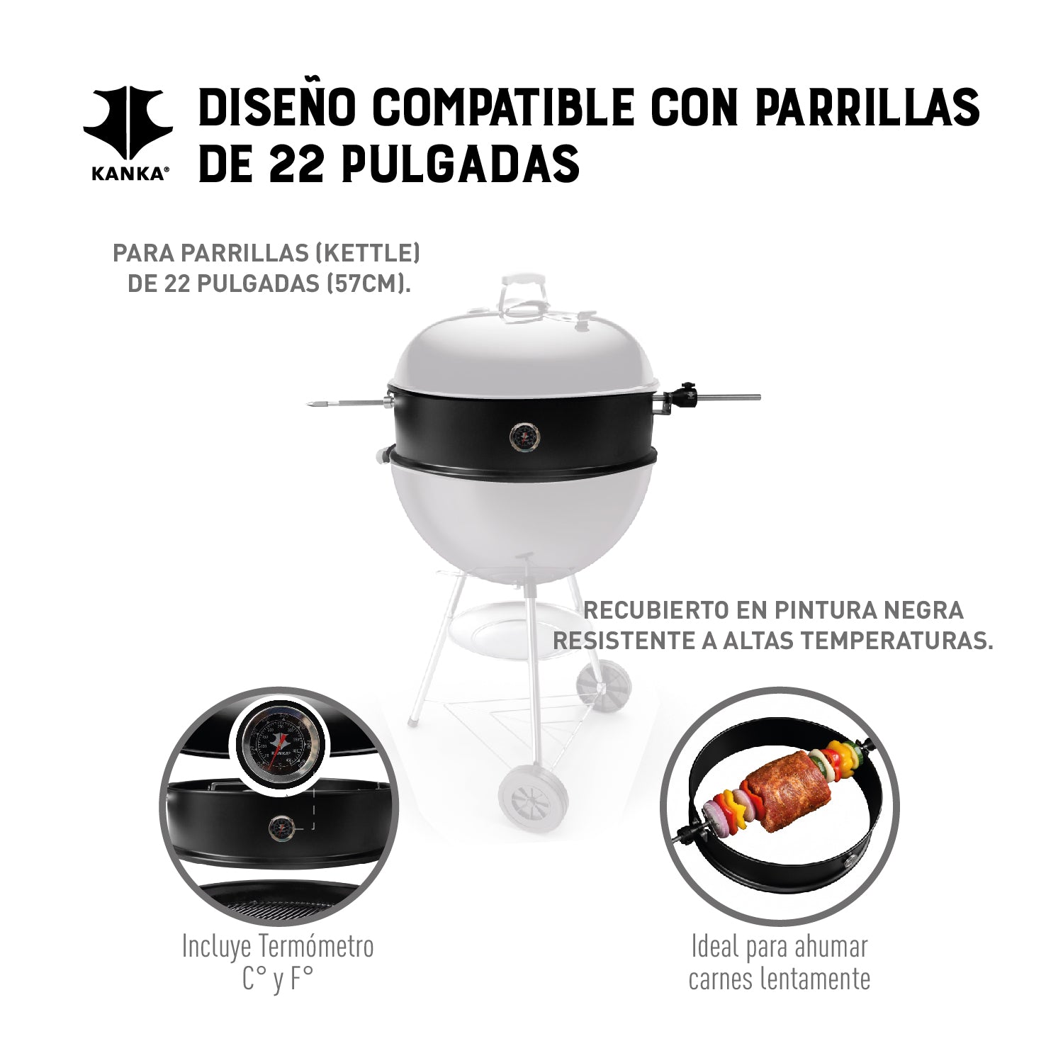 ANILLO PARA PARRILLA REDONDA 22