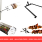 ASADOR + BASE + JAULA PARA FUEGO + DOBLE VARA ¡GRATIS!