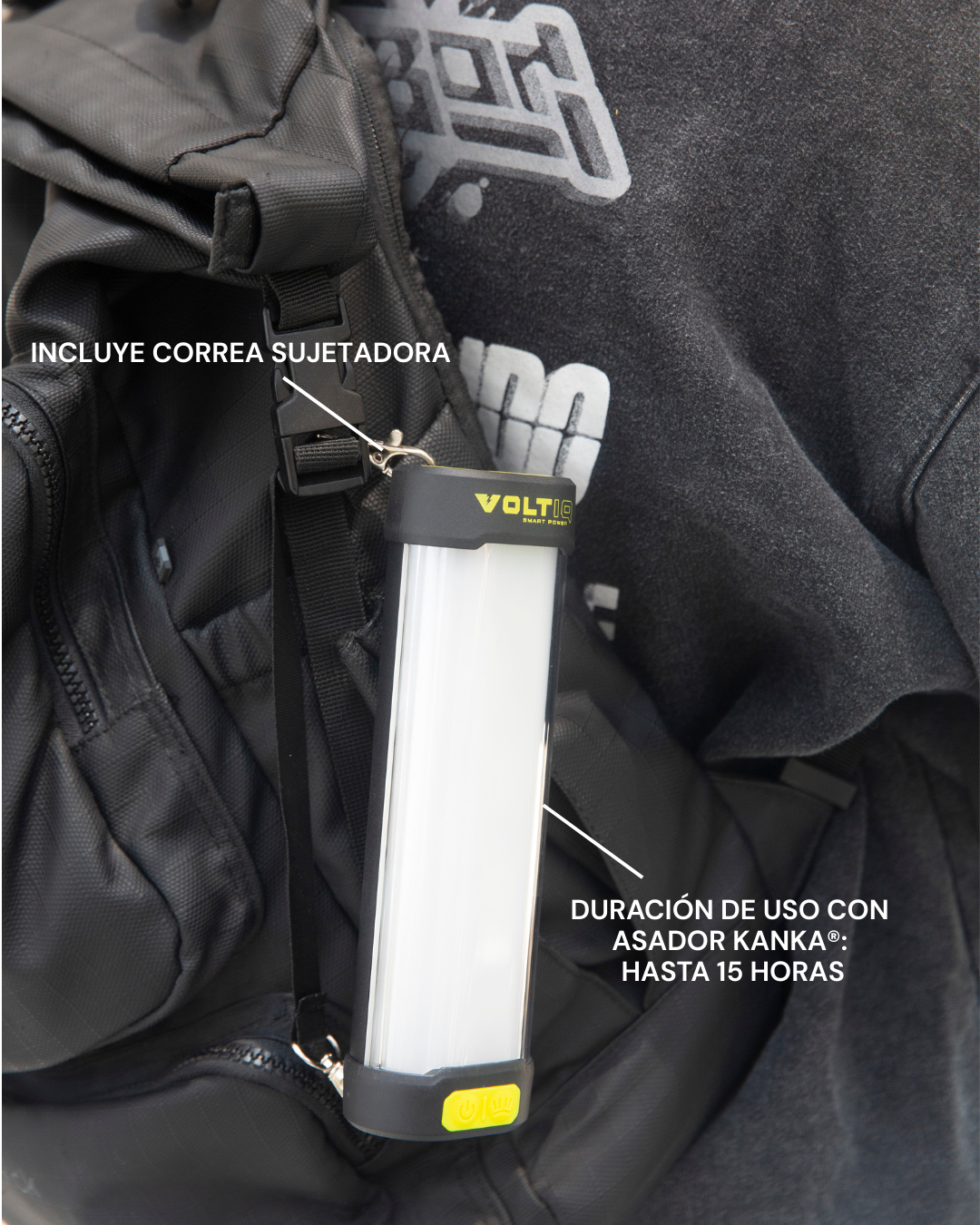 LÁMPARA LED CON BATERÍA 6.000 mAh