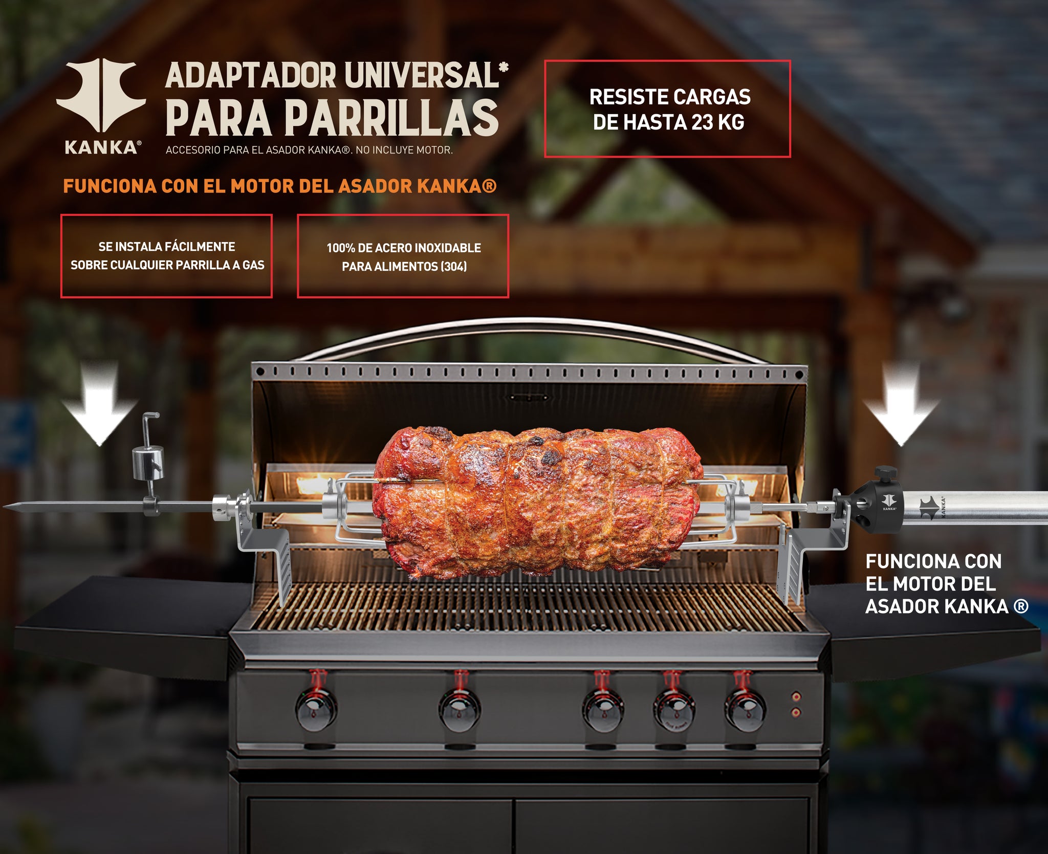 ADAPTADOR PARRILLAS A GAS