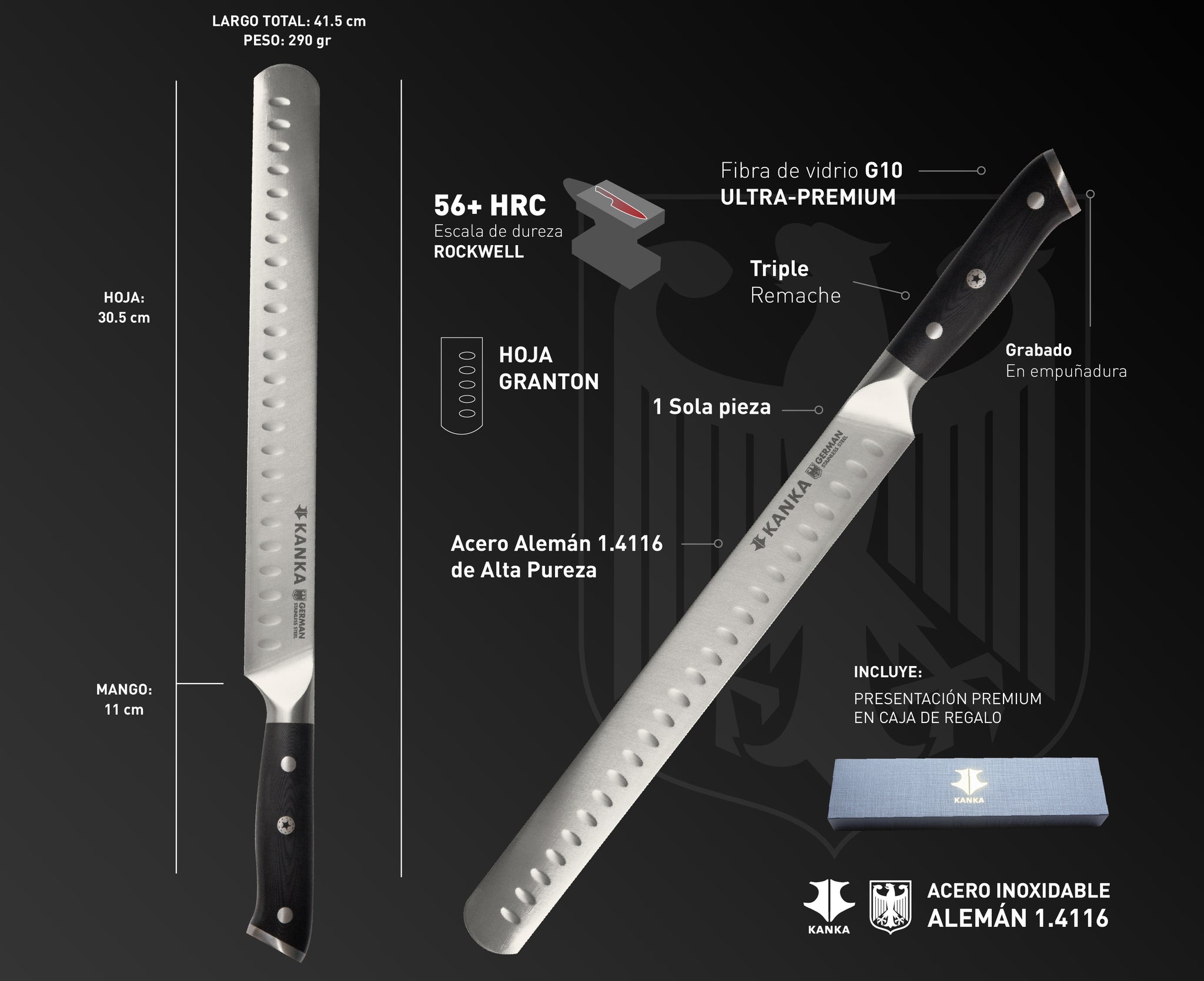 CUCHILLO PARA REBANAR 12