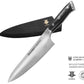 CUCHILLO ALEMÁN CHEF + CHAIRA G10 + TABLA REVERSIBLE ACACIA + GARRAS ¡GRATIS!