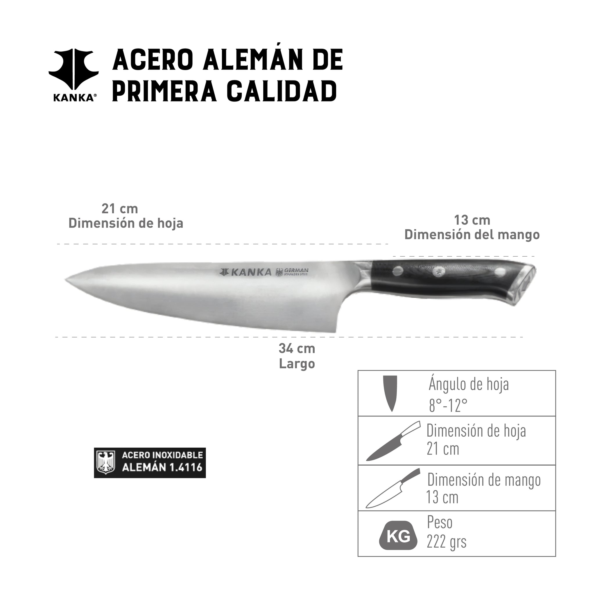 CUCHILLO CHEF 8
