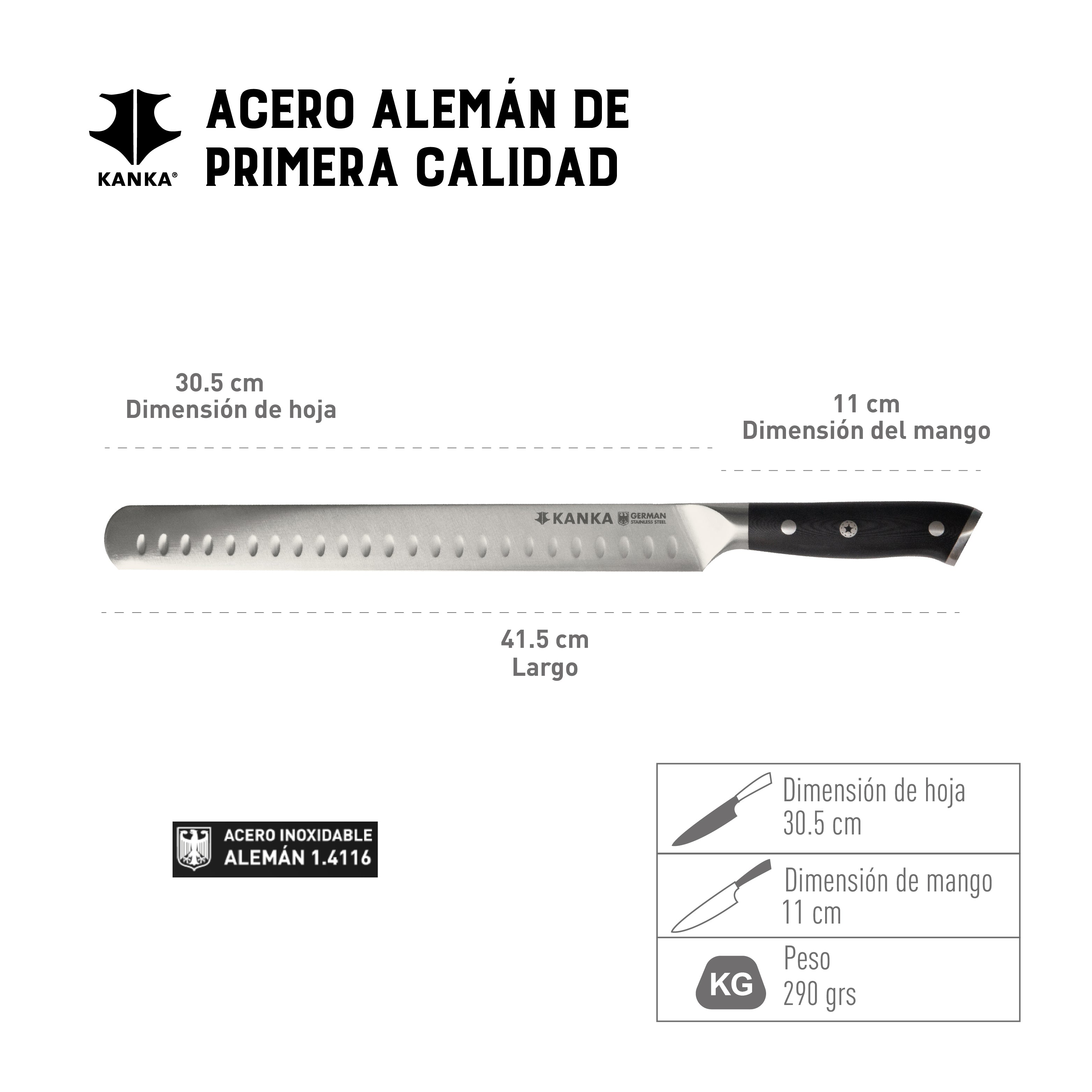 CUCHILLO PARA REBANAR 12