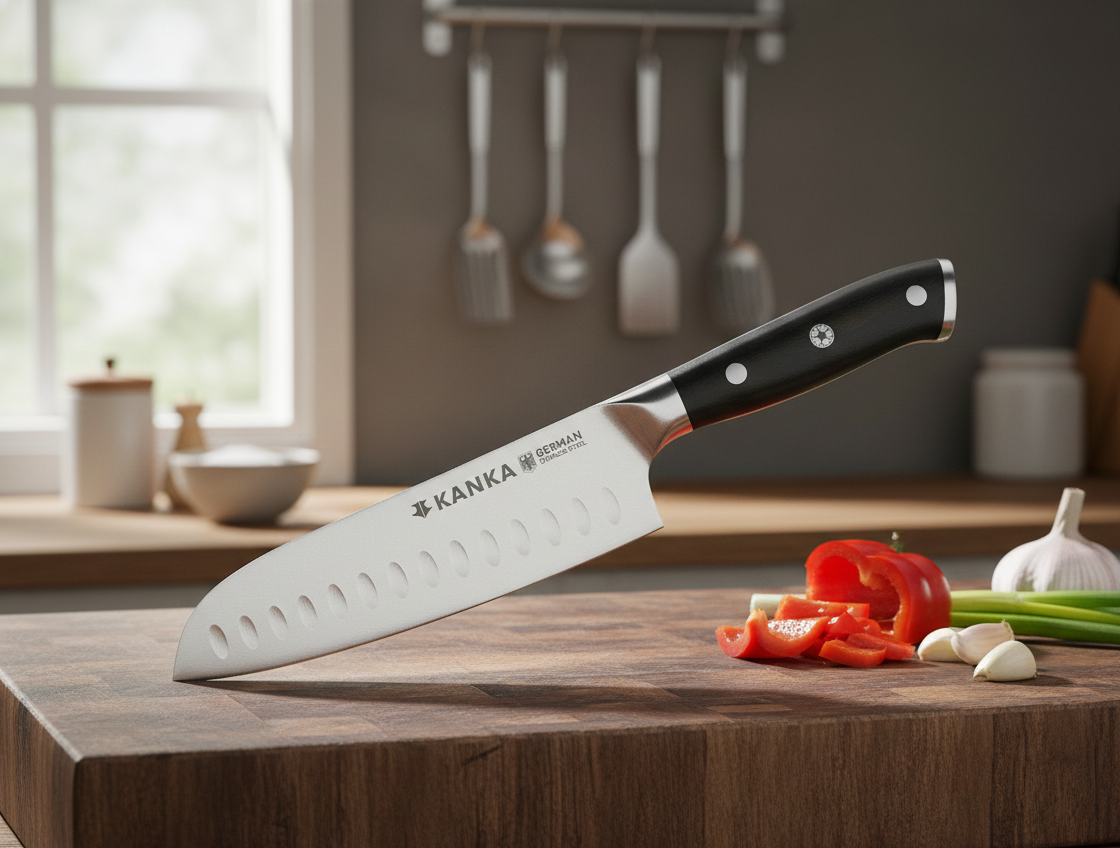 CUCHILLO SANTOKU ACERO ALEMAN