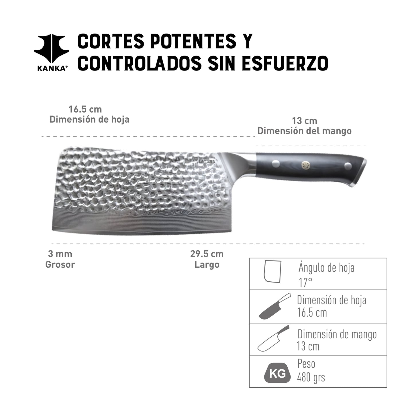 HACHA ACERO DAMASCO (MARTILLADO)