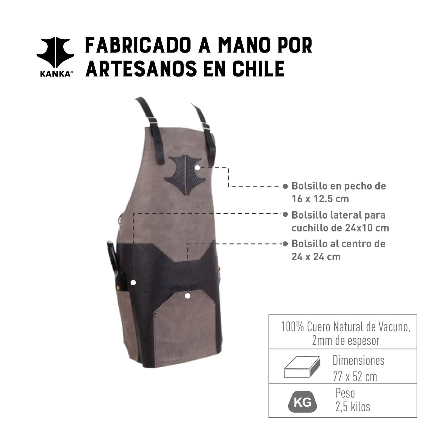 PECHERA DE CUERO Black Label