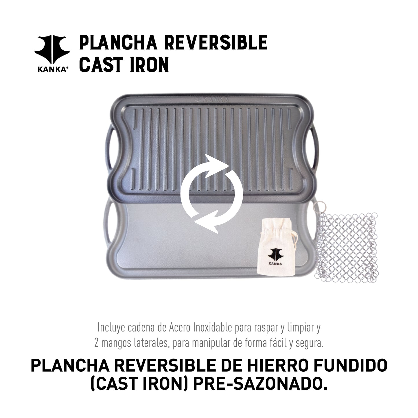 PLANCHA REVERSIBLE CAST IRON