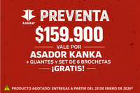 PREVENTA (RESERVA) ASADOR KANKA