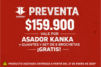 PREVENTA (RESERVA) ASADOR KANKA