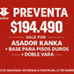 PREVENTA ASADOR KANKA + BASE PARA PISOS DUROS + DOBLE VARA