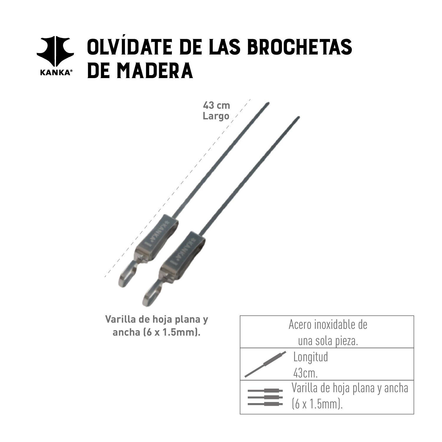SET DE 12 BROCHETAS