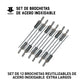 SET DE 12 BROCHETAS
