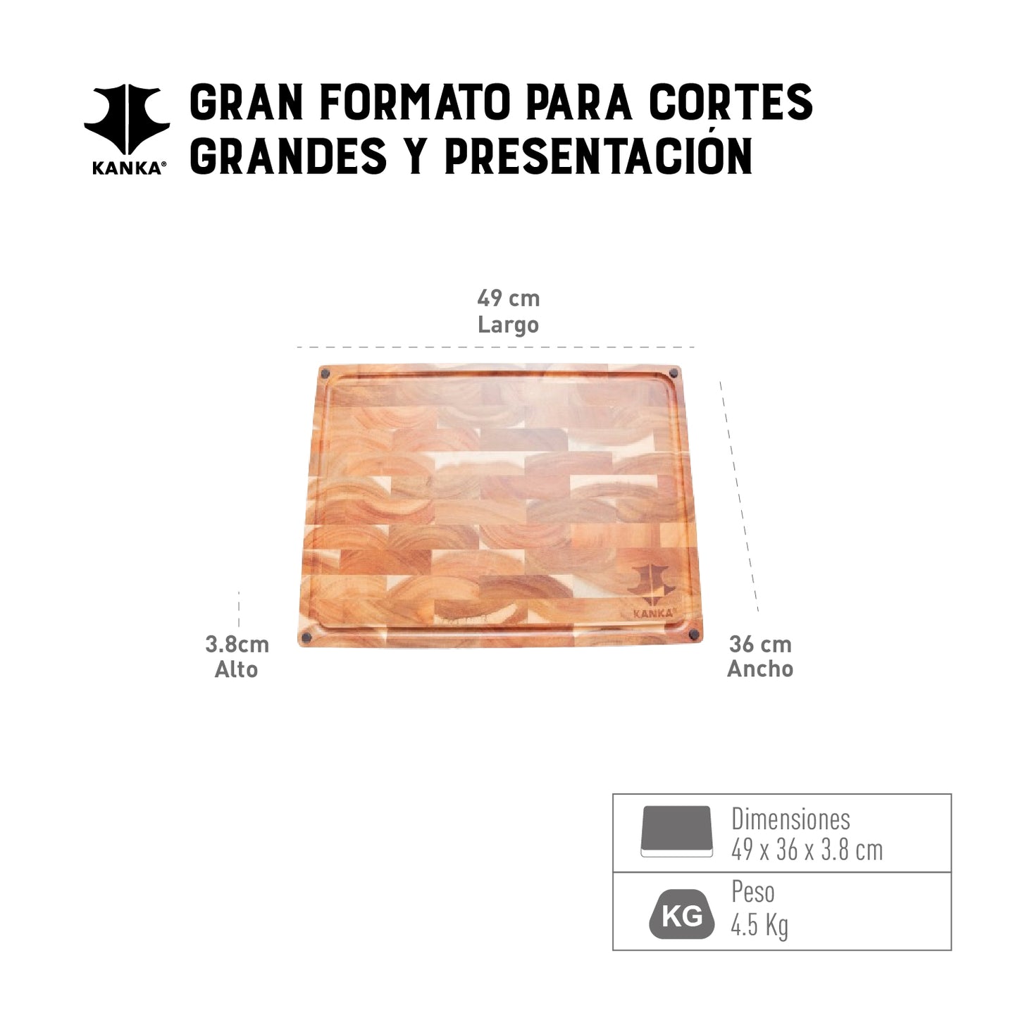 TABLA PARA CORTAR REVERSIBLE END-GRAIN (XL)