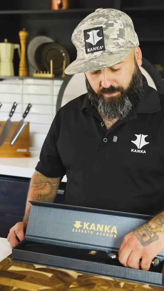 CUCHILLO ACERO DAMASCO (MARTILLADO)