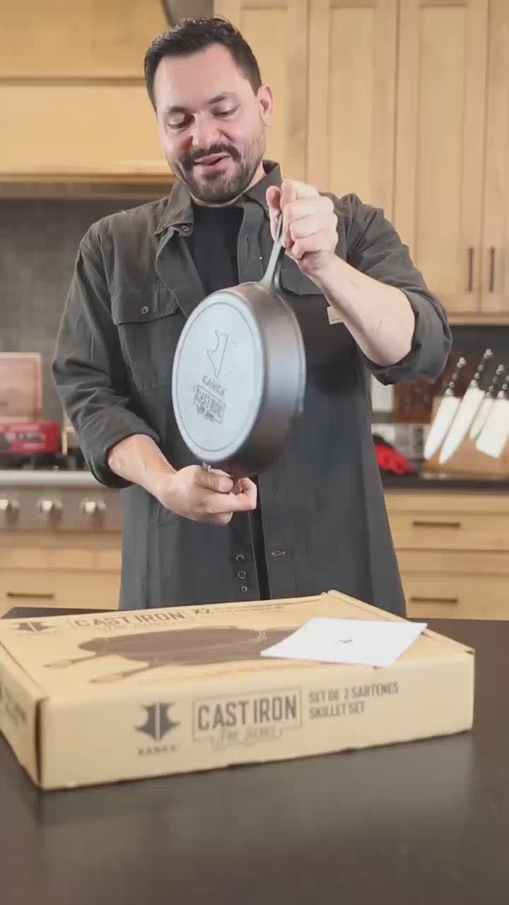 SET DE SARTENES CAST IRON