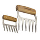TABLA REVERSIBLE XL + CUCHILLO CHEF 8" DAMASCO + GARRAS