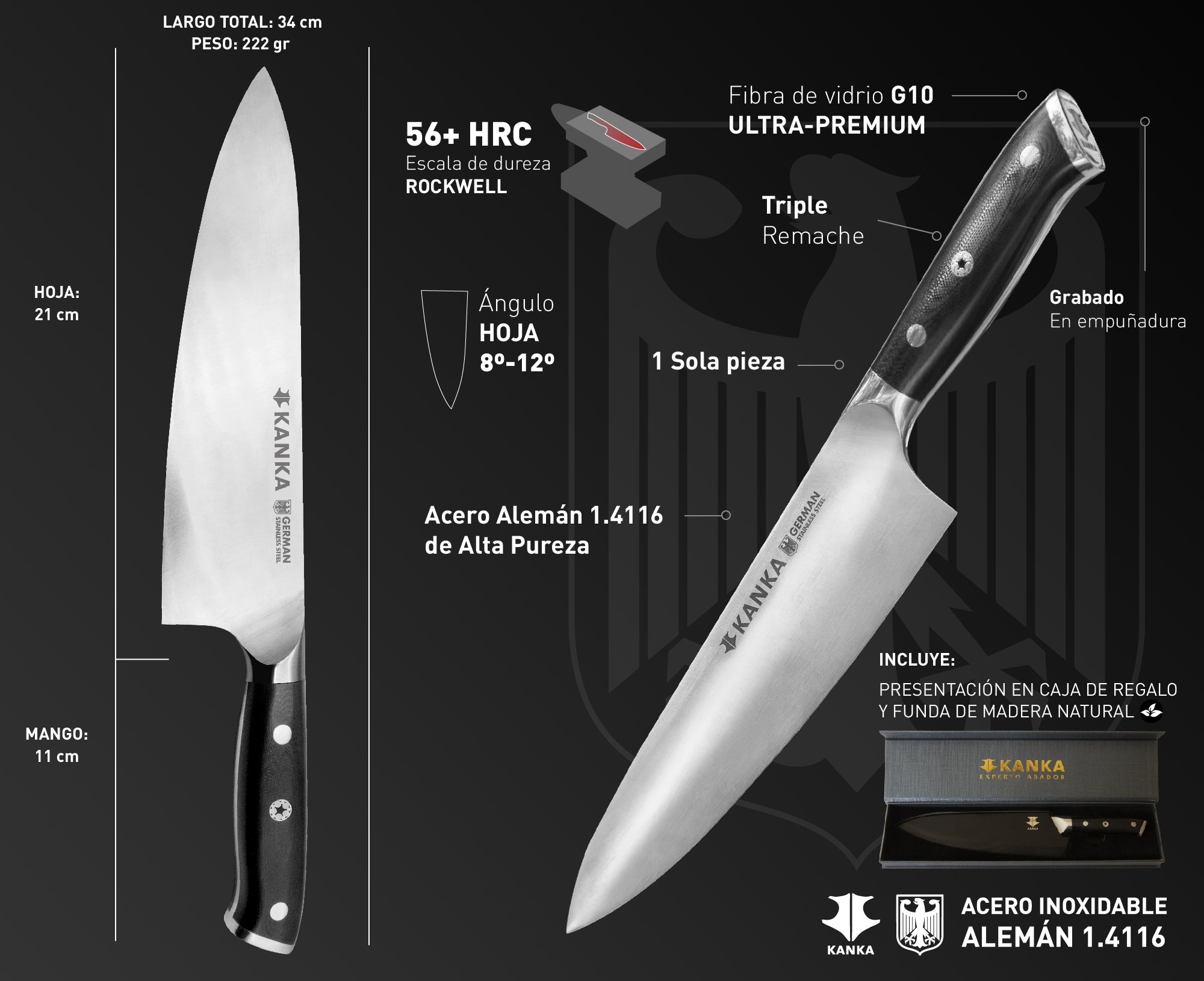 CUCHILLO CHEF 8