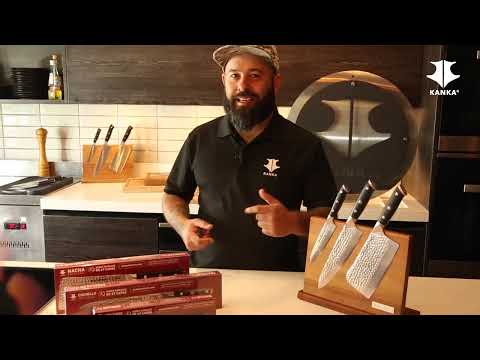 CUCHILLO MULTI USO ACERO DAMASCO (MARTILLADO)